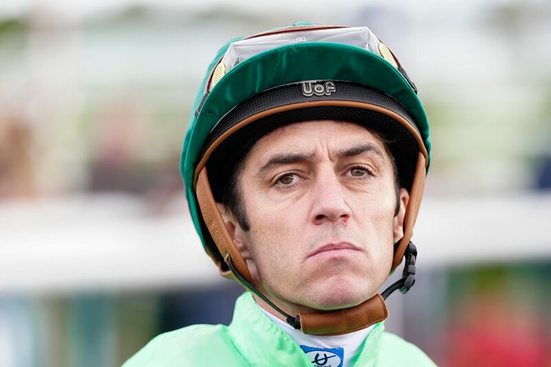 Christophe Soumillon came third on Benvenuto Cellini in the Futurity trophy at Doncaster. Photograph: Alan Crowhurst/Getty