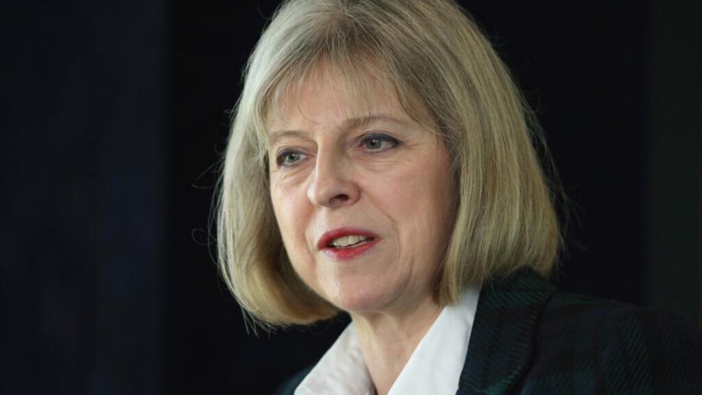 British home secretary Theresa May accepted the findings of a review that strongly criticised the way that police had used the Regulation of Investigatory Powers Act to access journalists’ communications data. Photograph: Oli Scarff/PA Wire