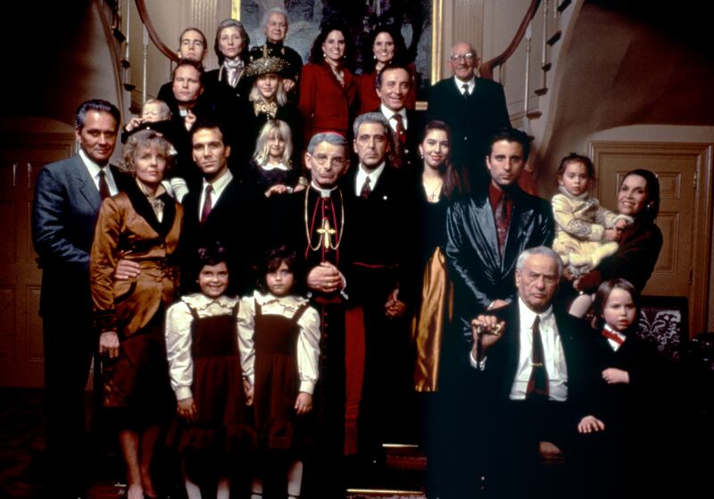 The sprawling cast of The Godfather, Coda: In addition to the new title, the re-edited version has a new beginning and ending. Photograph: Paramount Pictures/Sunset Boulevard/Corbis/Getty Images