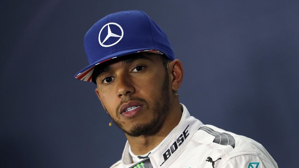 Lewis Hamilton pulled out of this week’s Mercedes testing with a sore foot. Photograph: David Davies/PA