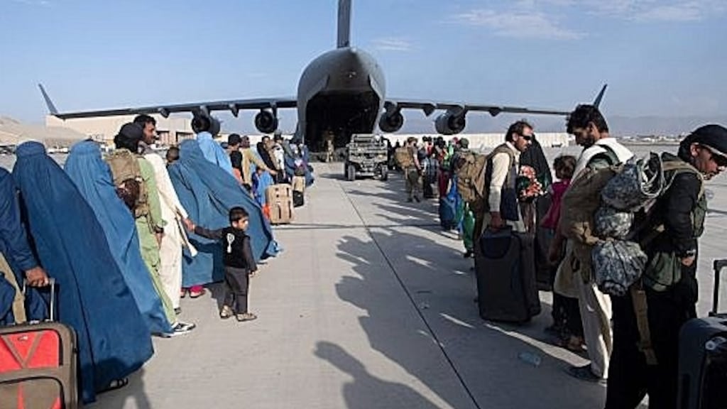 When France, Germany and Britain asked US president Joe Biden to retain troops in Kabul airport past an agreed deadline to allow evacuations to continue, he refused. File photograph: Getty