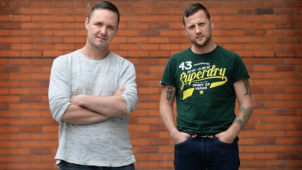 Sean Muldoon and Jack McGarry, from Belfast, own two of the best cocktail bars in New York: Dead Rabbit and BlackTail. Photograph: Dara Mac Dónaill