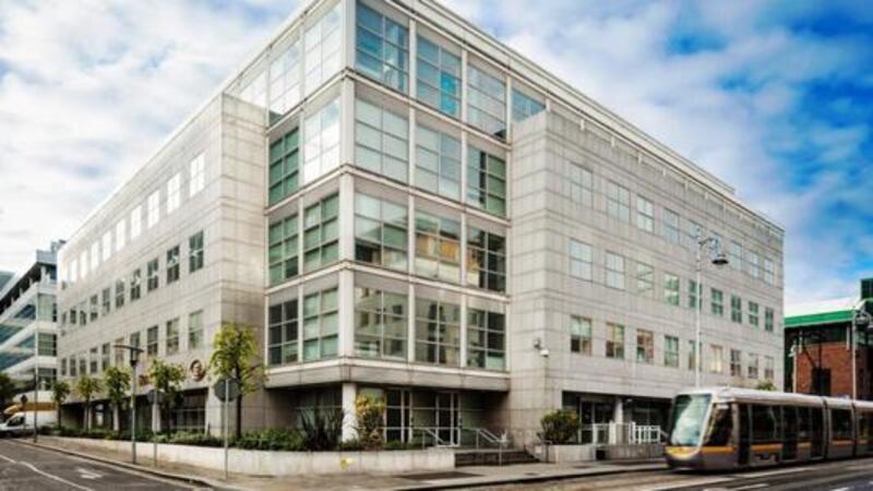 The Dockline building in Dublin's IFSC as it appeared prior to its refurbishment.