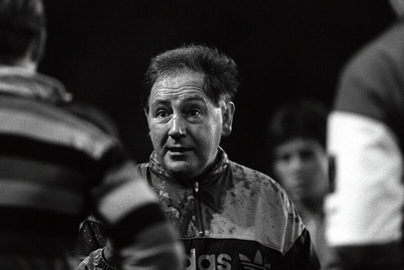 Roly Meates in 1987: I hope the philosophy that Roly dedicated his coaching life to will not be lost or forgotten. Photograph: Billy Stickland/Inpho