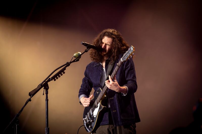 Hozier performing at Malahide Castle, Co Dublin. Photograph: Tom Honan