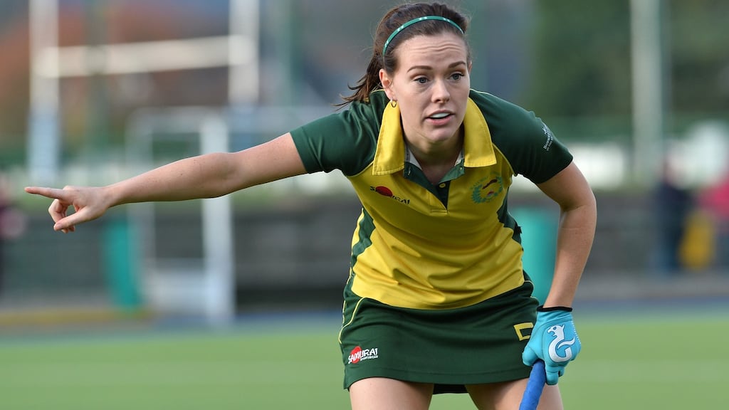 Zara Delany: scored a hat-trick for Railway Union in last year’s final against UCD. Photograph: Rowland White/Inpho/Presseye