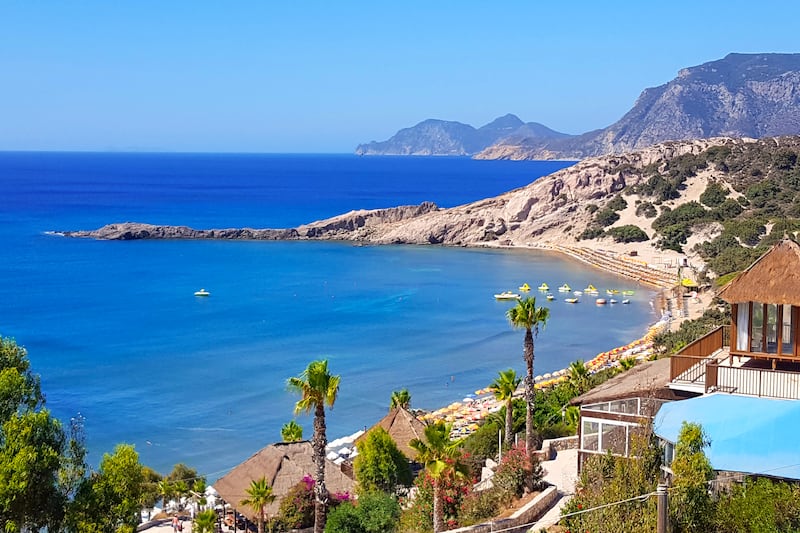 A beach in Kos, Greece. Photograph: iStock