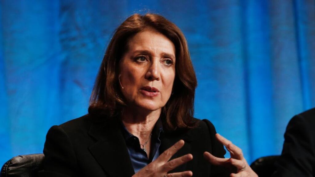 Ruth Porat of Morgan Stanley: feeling the lure of the Golden State. Photograph: Patrick T Fallon/Bloomberg