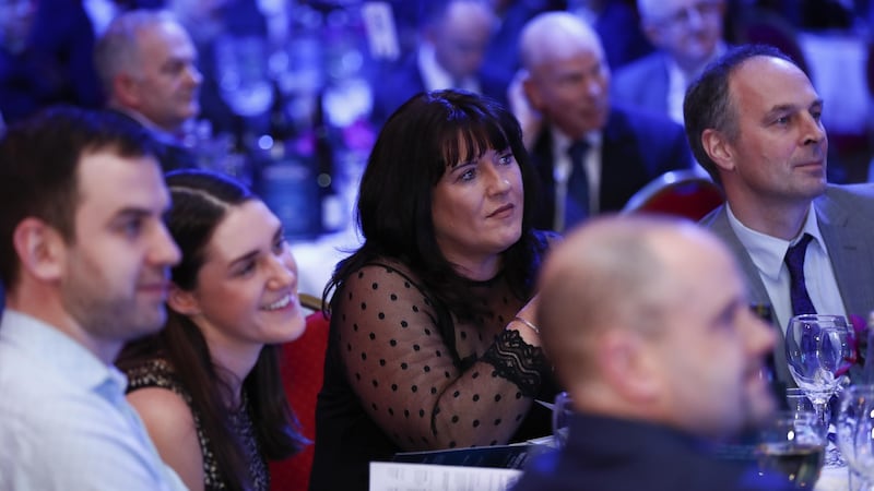 Final-round judges Iseult Ward of FoodCloud and Jackie Glynn of Three.