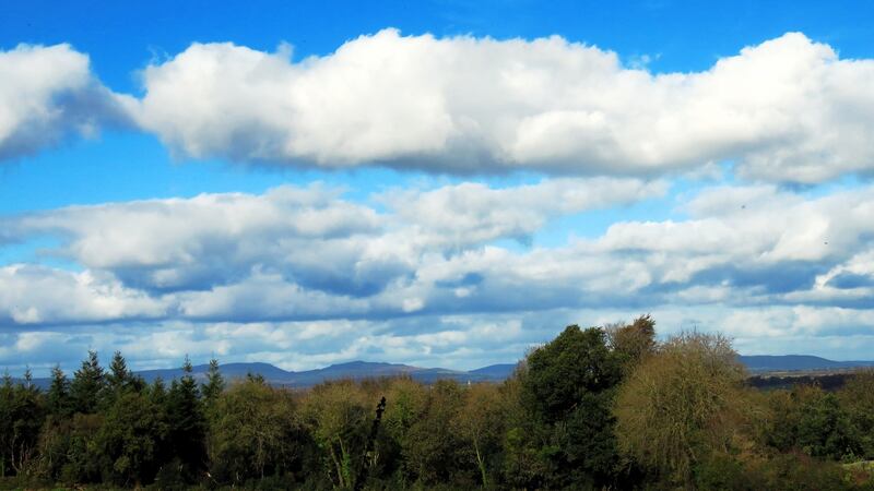 From Castleblagh Woods there are wonderful glimpses of the Ballyhouras and the Galtees bathed in the autumnal light.