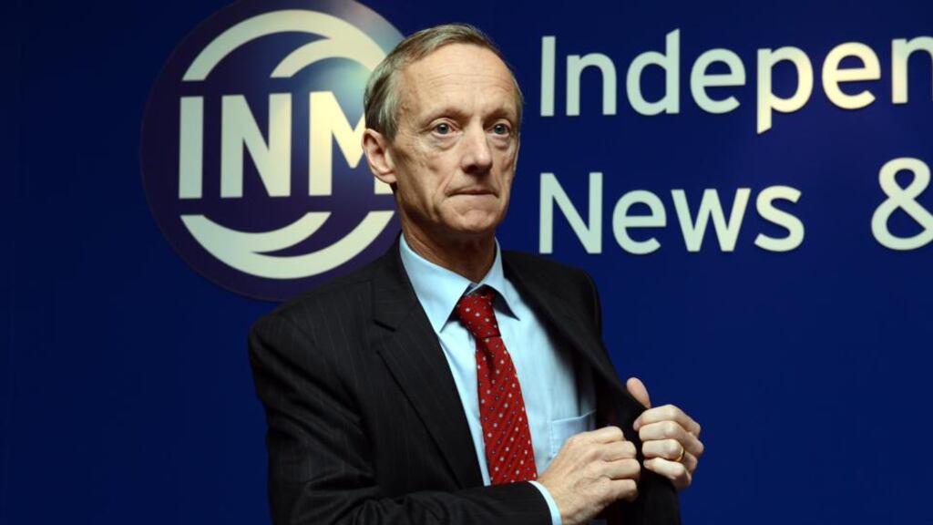 Independent News and Media chief executive Vincent Crowley. The rate of decline in advertising revenue at the company has slowed in the period since June. Photograph: Brenda Fitzsimons/The Irish Times