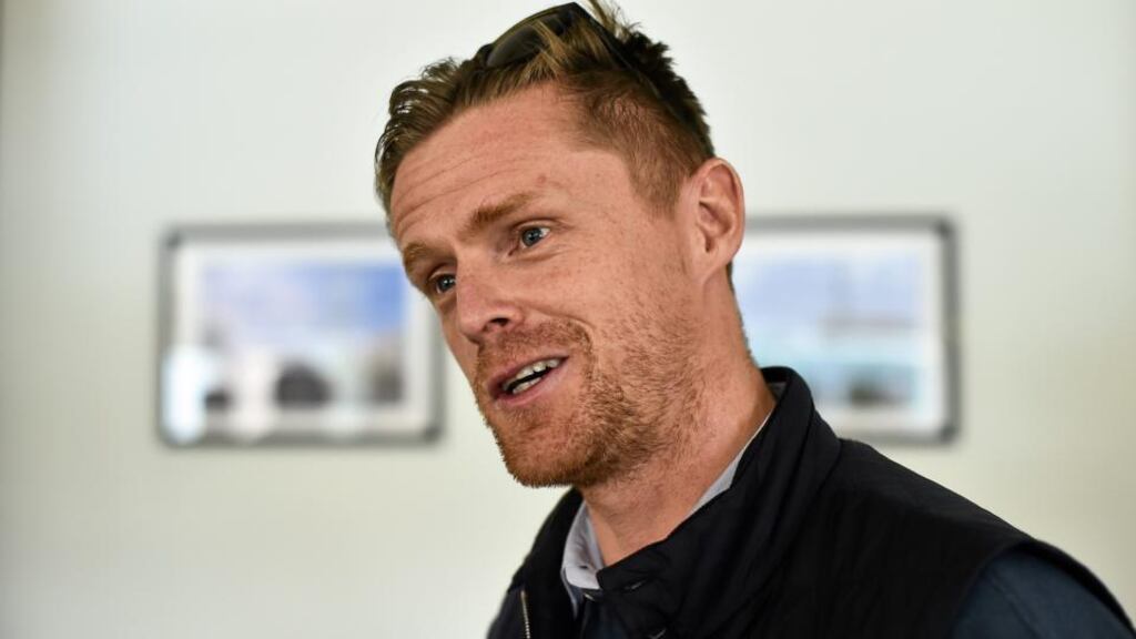 Set for the Airtricity League? Damien Duff at the Beacon Hospital, Dublin, on Sunday at the launch of a sports medicine initiative by the hospital in association with First Ireland. Photograph: David Maher/Sportsfile