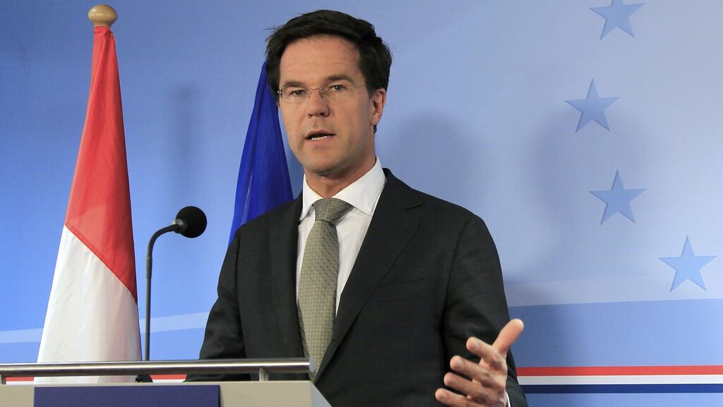 Prime minister Mark Rutte: a No vote would be hugely embarrassing for him. Photograph: Yves Herman/Reuters
