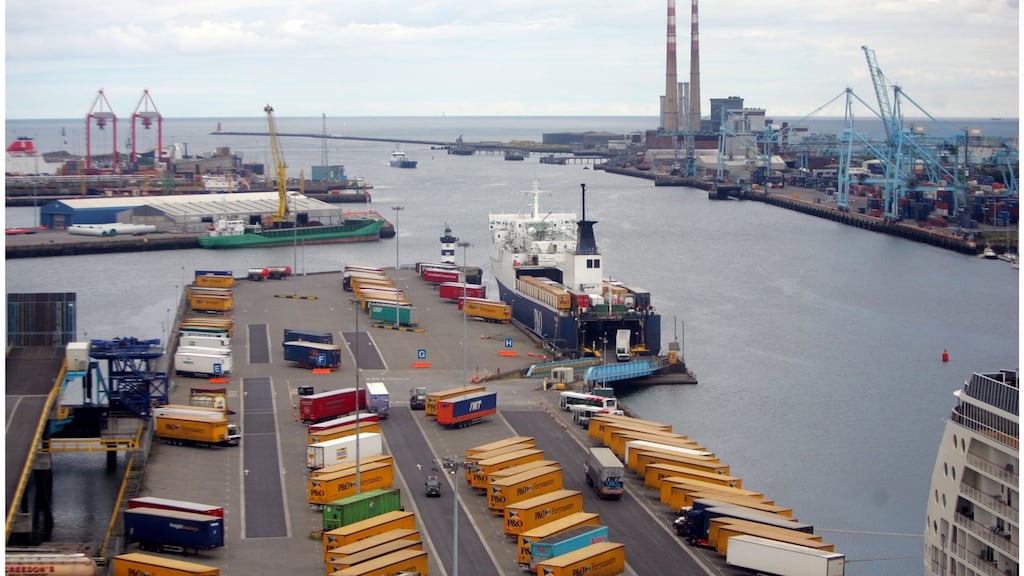 A sea route to Germany via the Netherlands or Belgium could help circumnavigate customs issues following a hard Brexit if any issues were to emerge with the UK landbridge. Photograph: Bryan O’Brien
