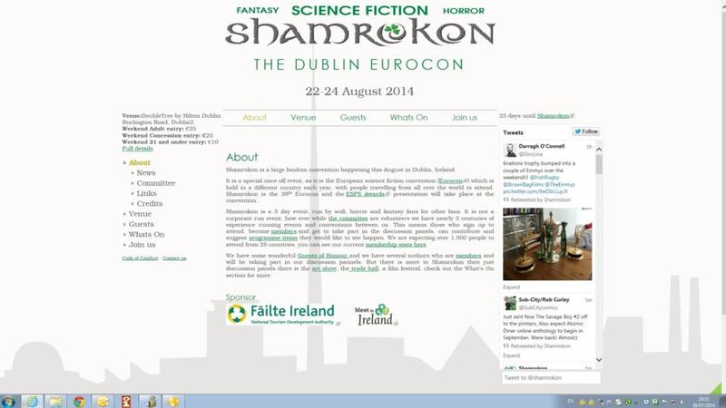 Celebrate Irish science fiction with Shamrokon