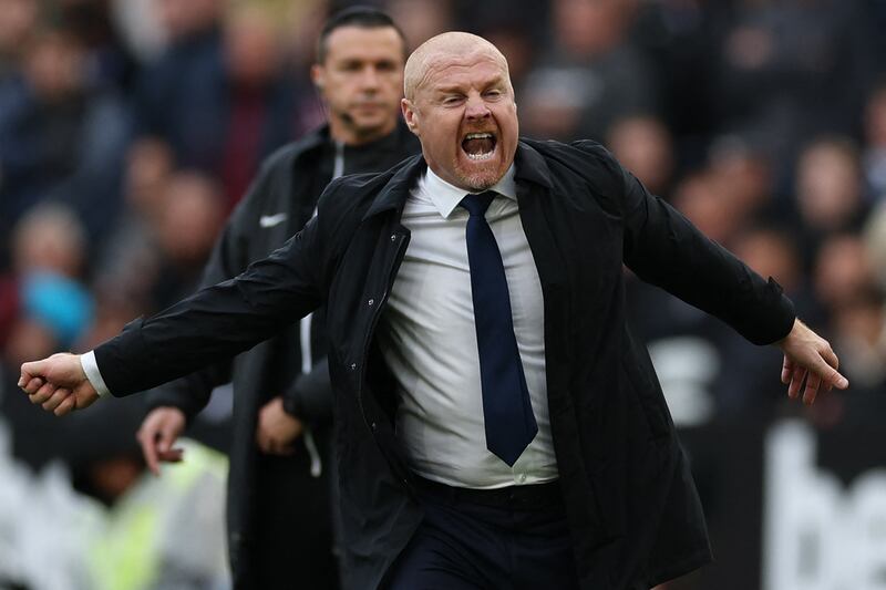 Everton's manager Sean Dyche. Photograph: Adrian Dennis/AFP via Getty