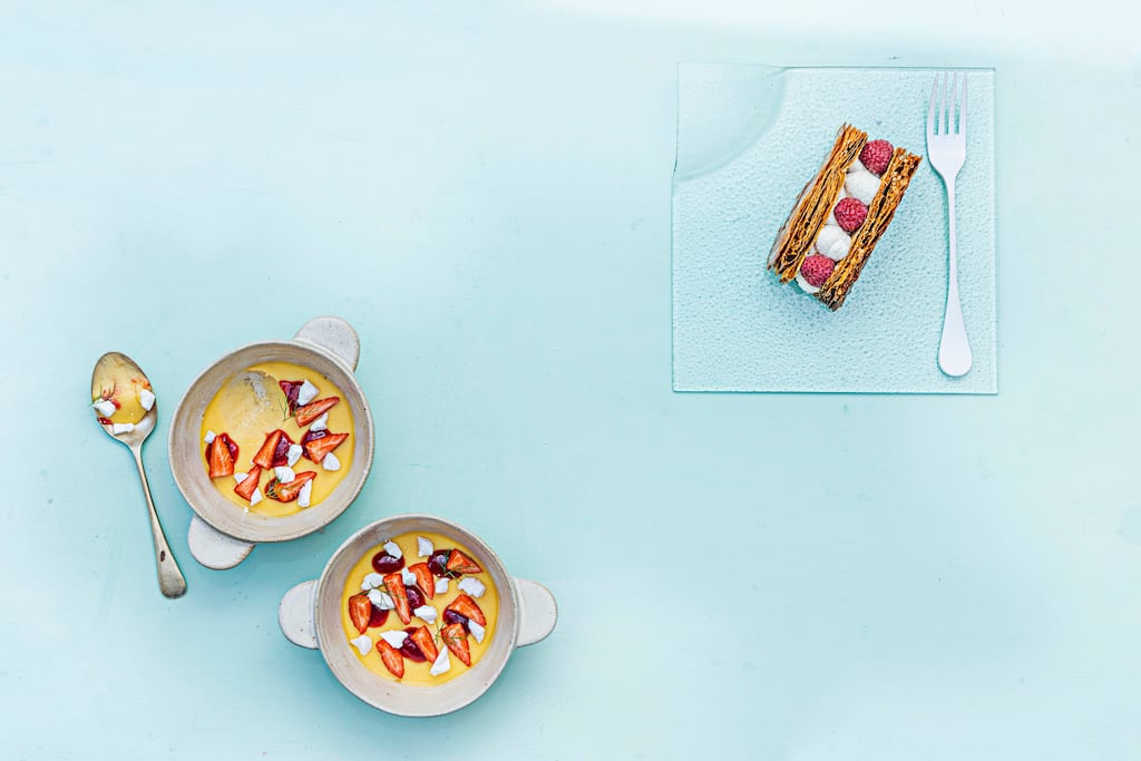 These are perfect puddings for a crowd. Photograph: Harry Weir