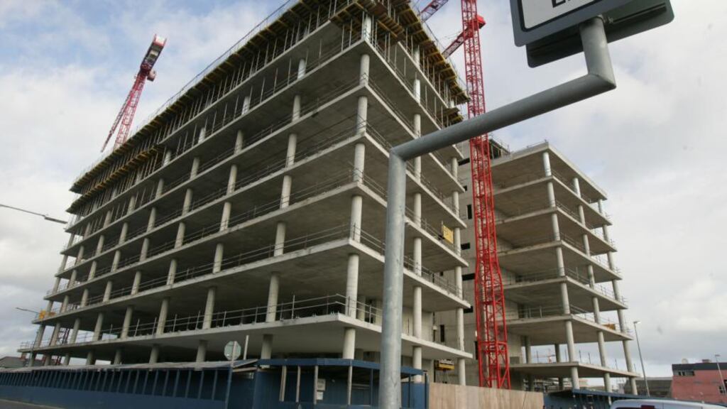‘The euro is a project that resembles what was intended as Anglo Irish Bank’s headquarters.’ Photograph: Alan Betson