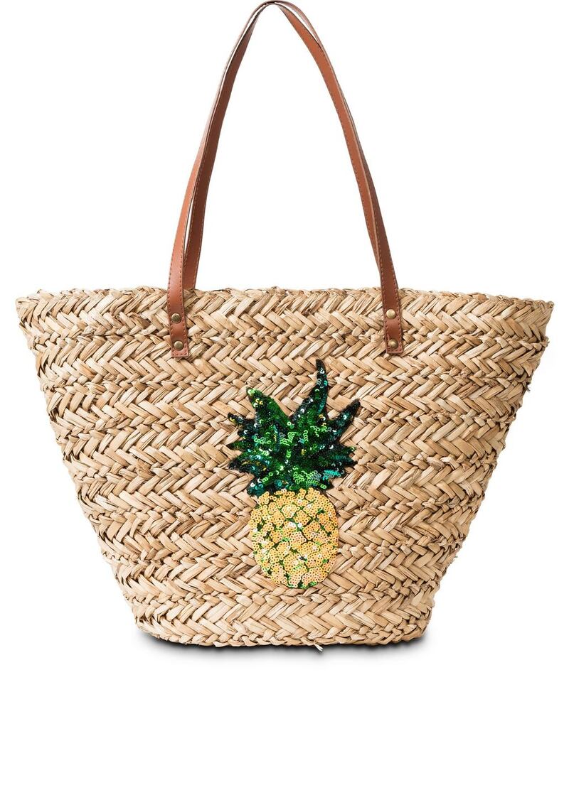 Straw beach bag €22.99 by bonprix.co.uk