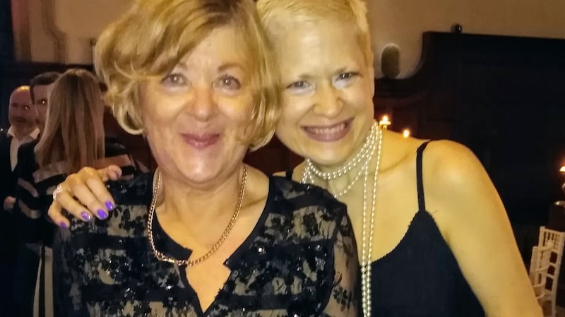 Aileen  O’Reilly with her friend Isabel Conway: ‘There are far worse fates that can befall you than being diagnosed with type 1 diabetes.’