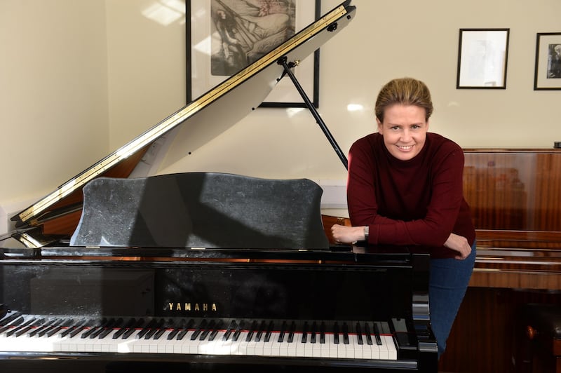 Liezl-Maret Livingstone: ‘Being at the piano academy has opened so many doors, we’re very happy here.’ Photograph: Dara Mac Dónaill