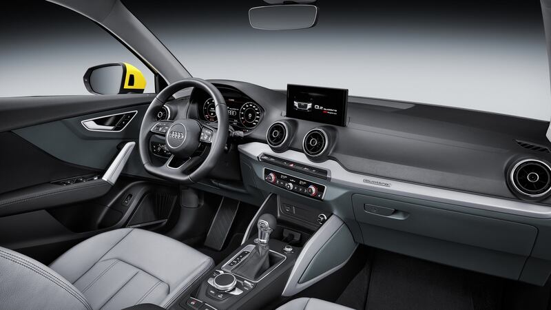 Audi’s Q2 compact crossover, which goes on sale in Ireland this week. For the moment, only prices for the diesel models have been announced, which kick off with the 1.6-litre 110hp SE model at €32,490 while an S-line version costs €35,790.