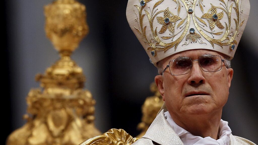 Cardinal Tarcisio Bertone: says he spent €300,000 of his own money on apartment renovation. Photograph: Alessandro Bianchi/Reuters