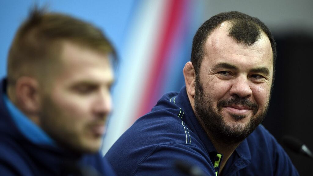 Michael Cheika will remain as Australia coach until the 2019 World Cup in Japan at least. Photograph: Martin Bureau/AFP/Getty Images