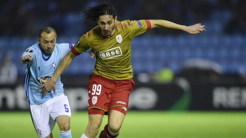 Everton have signed Algeria striker Ishak Belfodil from Standard Liege for €12m. Photograph: Miguel Riopa/AFP/Getty Images