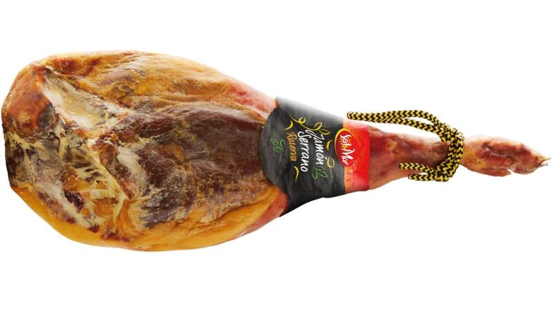 Whole leg of Serrano jamon at Lidl