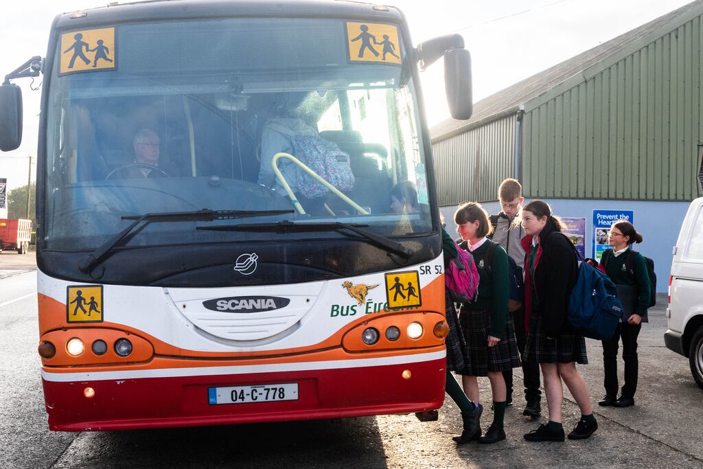 The school transport scheme transported some 149,000 children on a daily basis to primary and post-primary schools throughout the State last year. Photograph: Andy Gibson