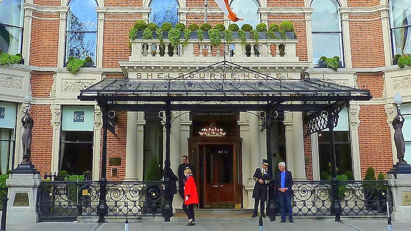 Compensation culture claims Shelbourne’s famous front door