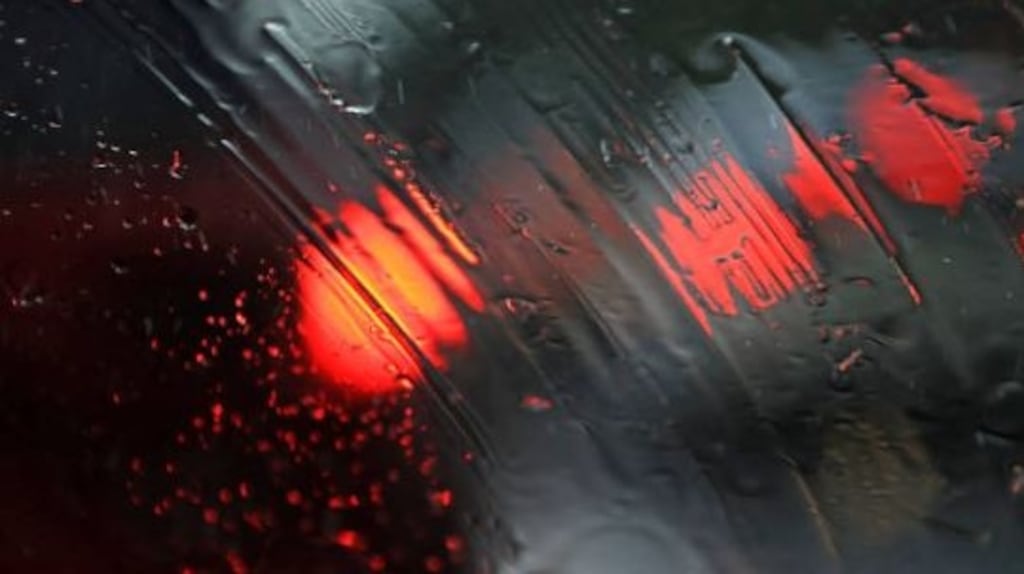 The Status Yellow rainfall warning came into affect at 5pm and will remain in force until 9am on Thursday. File photograph: Getty