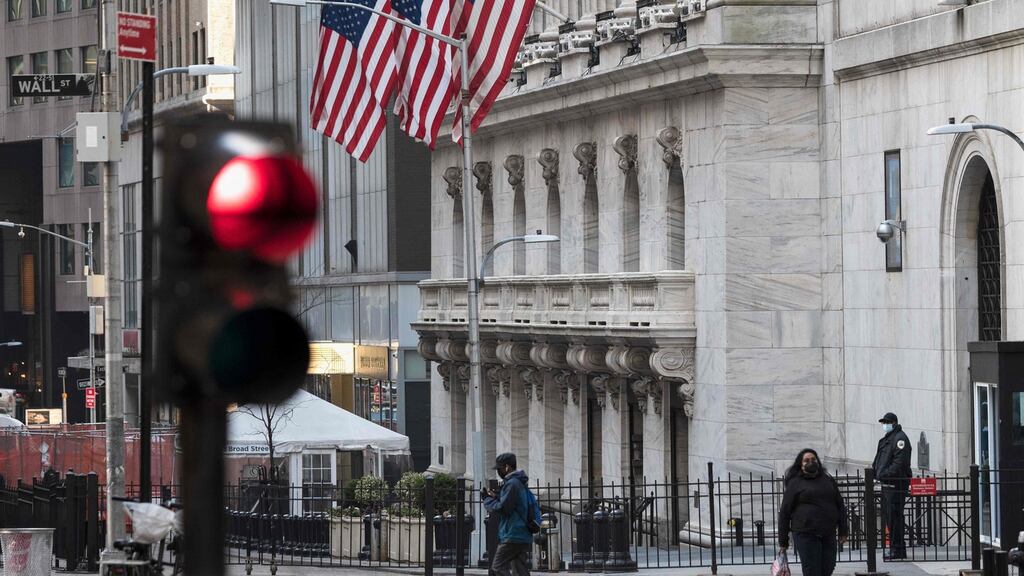 Wall Street gains: the S&P 500 and Dow Jones were both set to end a choppy week higher. Photograph: AFP