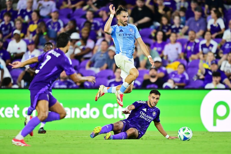 Kevin O'Toole in action for New York City FC. Photograph: Julio Aguilar/Getty Images