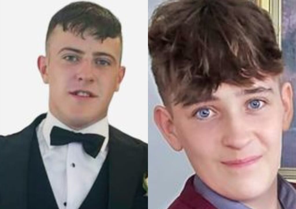 Harry Fagan (left) and James Daniels were killed in a collision on the Mayo-Roscommon border. Photographs: Conor McKeown/RIP.ie