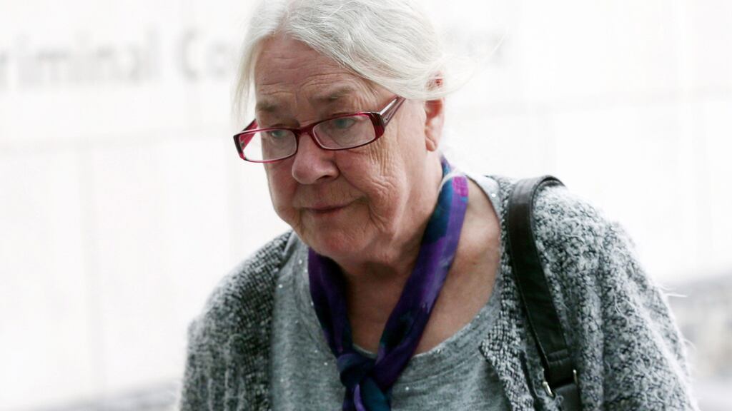 Marie McMahon (68) of Aideen Avenue, Terenure, Dublin, arriving at Dublin Circuit Criminal Court. Photograph: Collins Courts