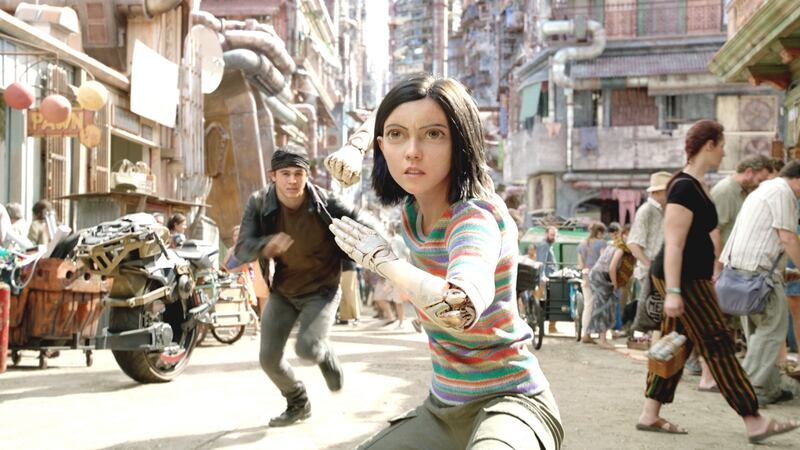 New this week: Keean Johnson and Rosa Salazar in Alita: Battle Angel