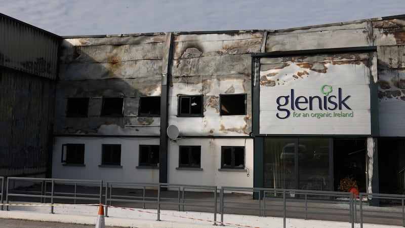 Old Glenisk premises after devastating fire. Photograph: Bryan O’Brien