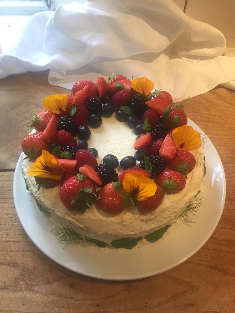 Alix Gardner’s sponge cake with cream