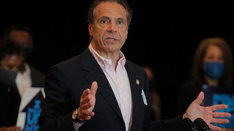 New York governor Andrew Cuomo declared gun violence a “disaster emergency,” against a backdrop of rising crime in New York city and across the United States. Photograph: Getty Images