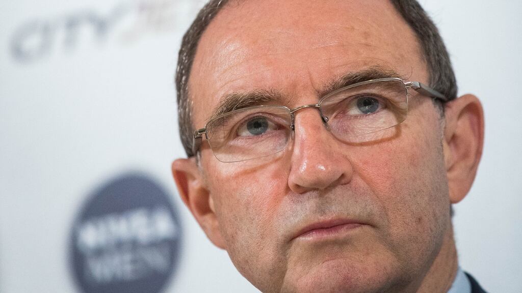 Republic of Ireland manager Martin O’Neill: “I can’t take my eye off us trying to qualify for the competition. That’s my job and that’s where I derive the pleasure from.” Photograph: Ryan Byrne/Inpho