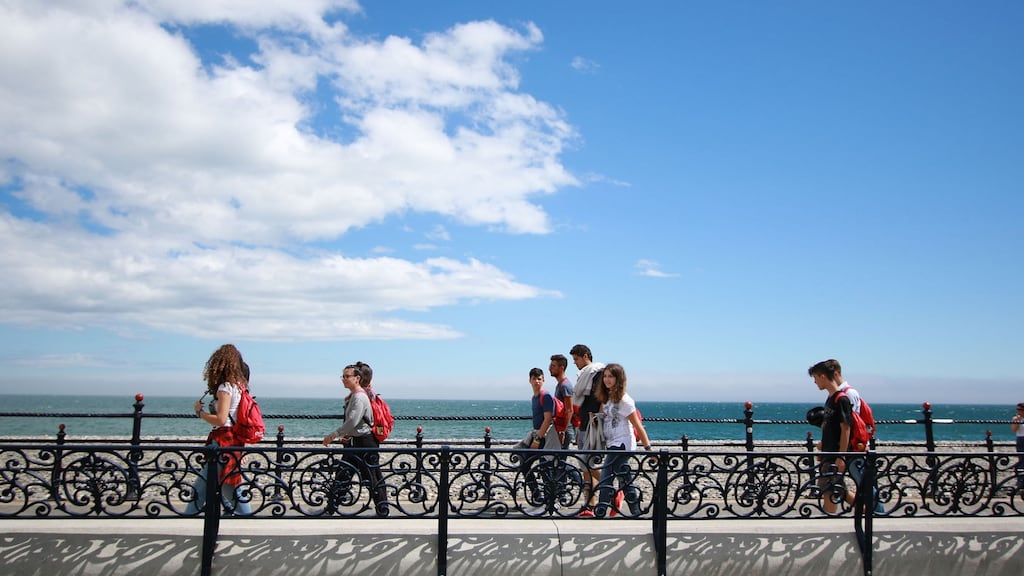 Bray seafront which is often filled with locals and visitors on sunny days. Photograph: Nick Bradshaw
