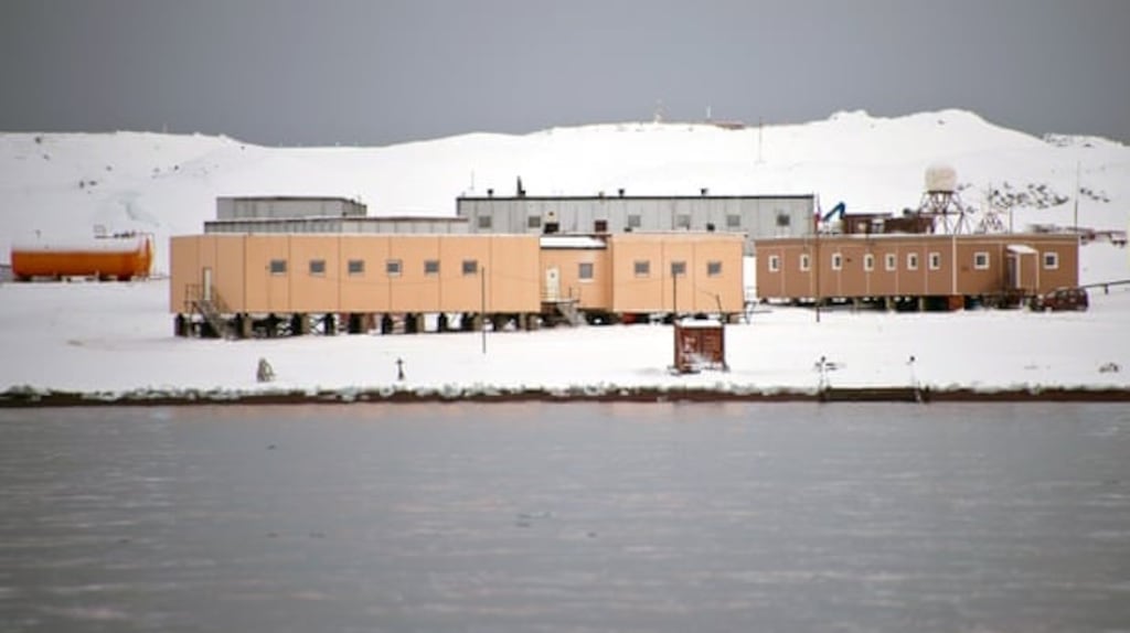 The Russian Bellingshausen station in Antarctica, the site of the alleged stabbing. Photograph: Vanderlei Almeida/AFP/Getty Images