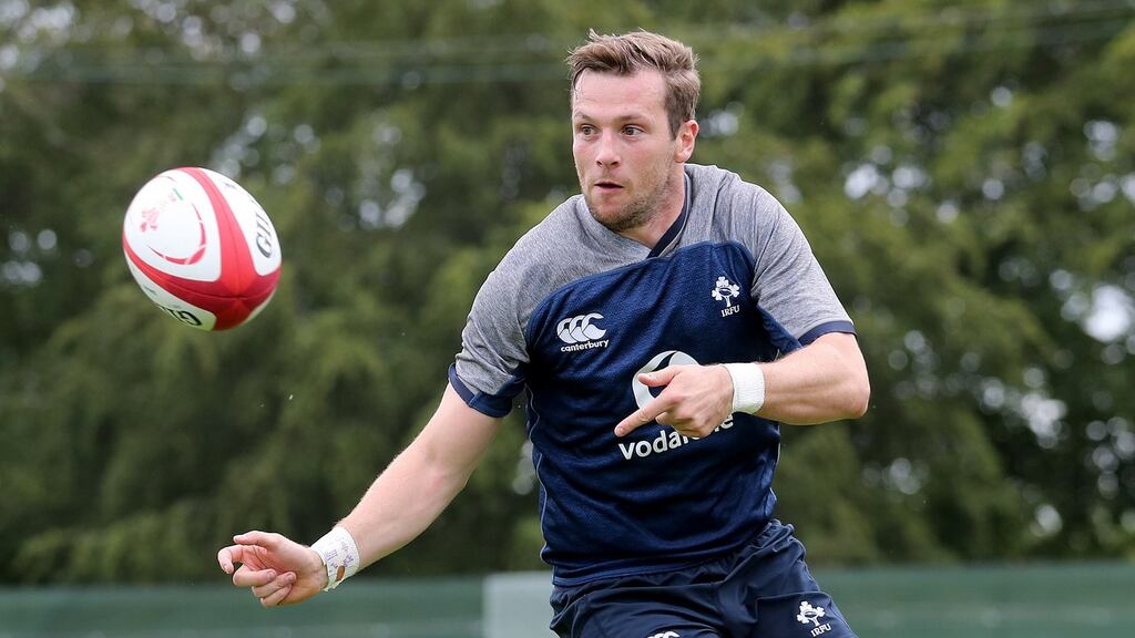 Jack Carty: tomorrow’s Ireland pack has seven ball carriers, four of whom have real footballing skills. With that platform, pack and midfield, Carty can work his options. Photograph: Dan Sheridan/Inpho