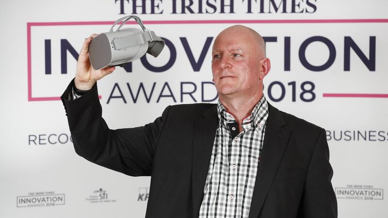 Mersus Technologies’ chief executive and founder Geoff Allen at The Irish Times Innovation Awards judging day. Photograph: Conor McCabe