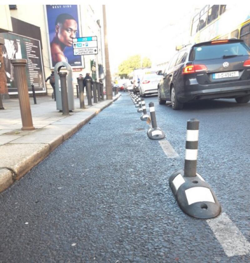 The new cycle route will be marked out using temporary bollards, known as “wands”.