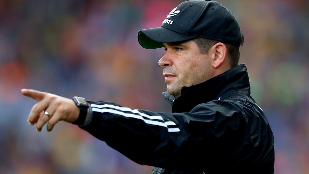 Kerry’s manager Eamonn Fitzmaurice will hope to end Dublin’s dominance in the 2018 season. Photograph: Inpho