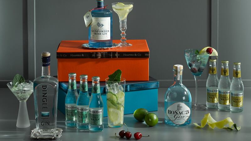 Irish Gin and Tonic Gift Box from Hampers & Co, €139.97.