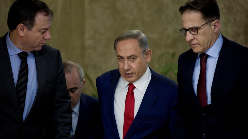 Israeli prime minister Benjamin Netanyahu: “Jerusalem is Israel’s capital, and . . . all embassies should be moved here.” Photograph: Abir Sultan/Reuters